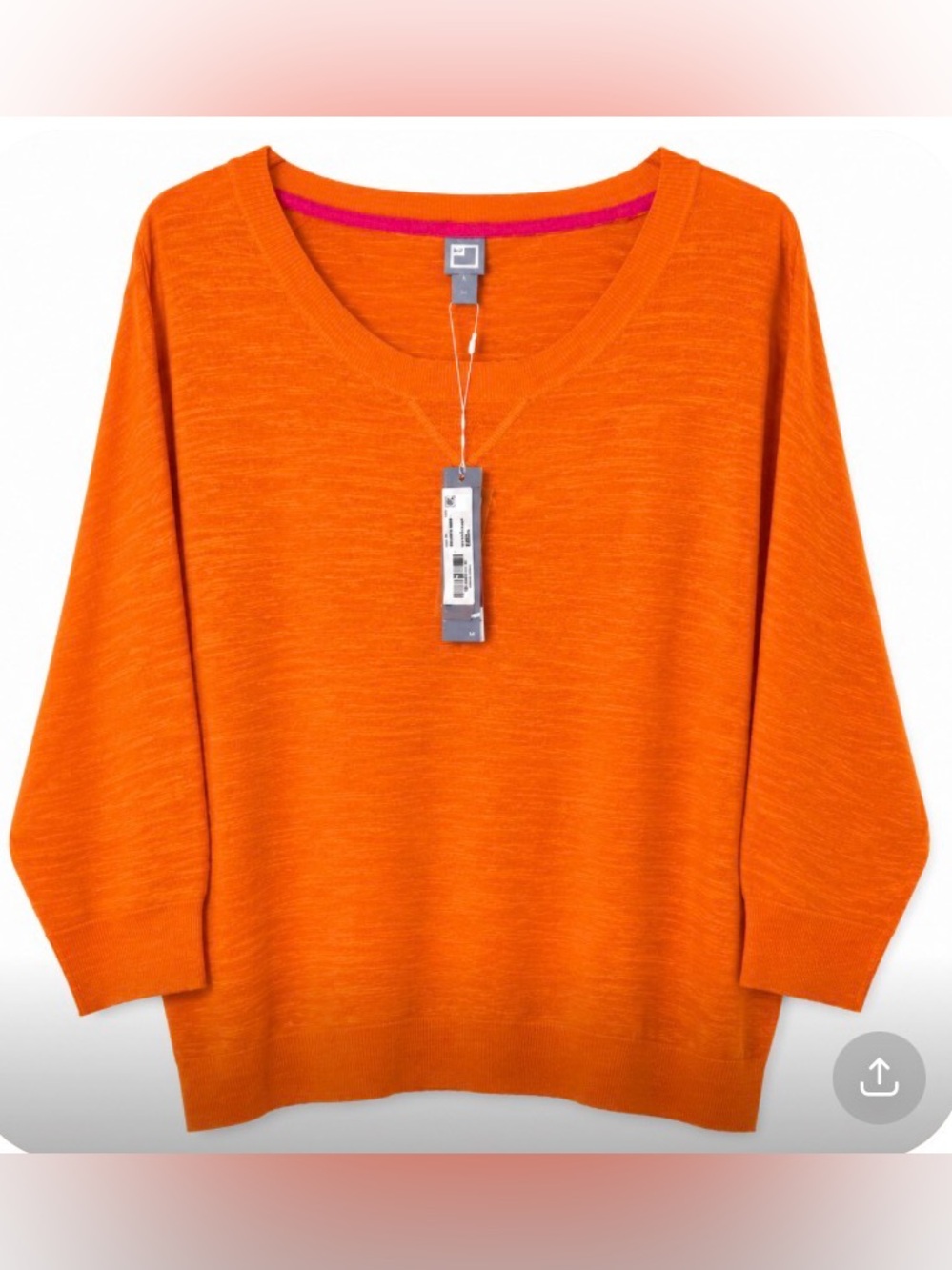 JCPenney Vibrant Orange Women's Crew Neck Sweater